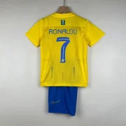 Al Nassr Kids Home Soccer Jersey Kit 2023/24 - Image 2