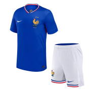 France kids Home Soccer Jersey Set Euro Cup 2024 (Jersey + Shorts)