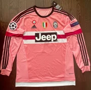 Paul Pogba Juventus Retro Away Soccer Jersey UCL Long Sleeves 2015/16 - Image 3