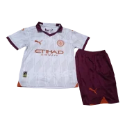 Manchester City Kids Away Soccer Jersey Kit (Jersey + Shorts) 2023/24 - Image 10